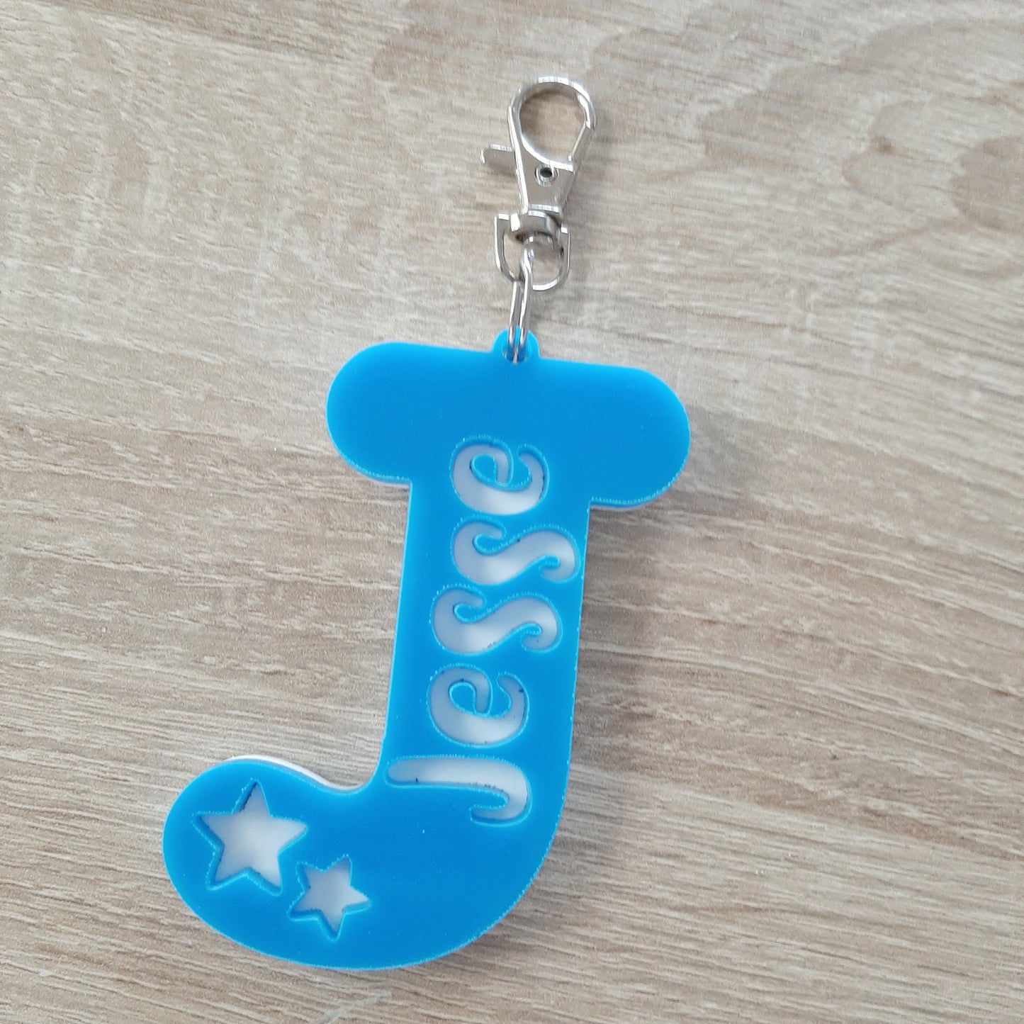 Personalised Letter Bag Tag/ Key Rings