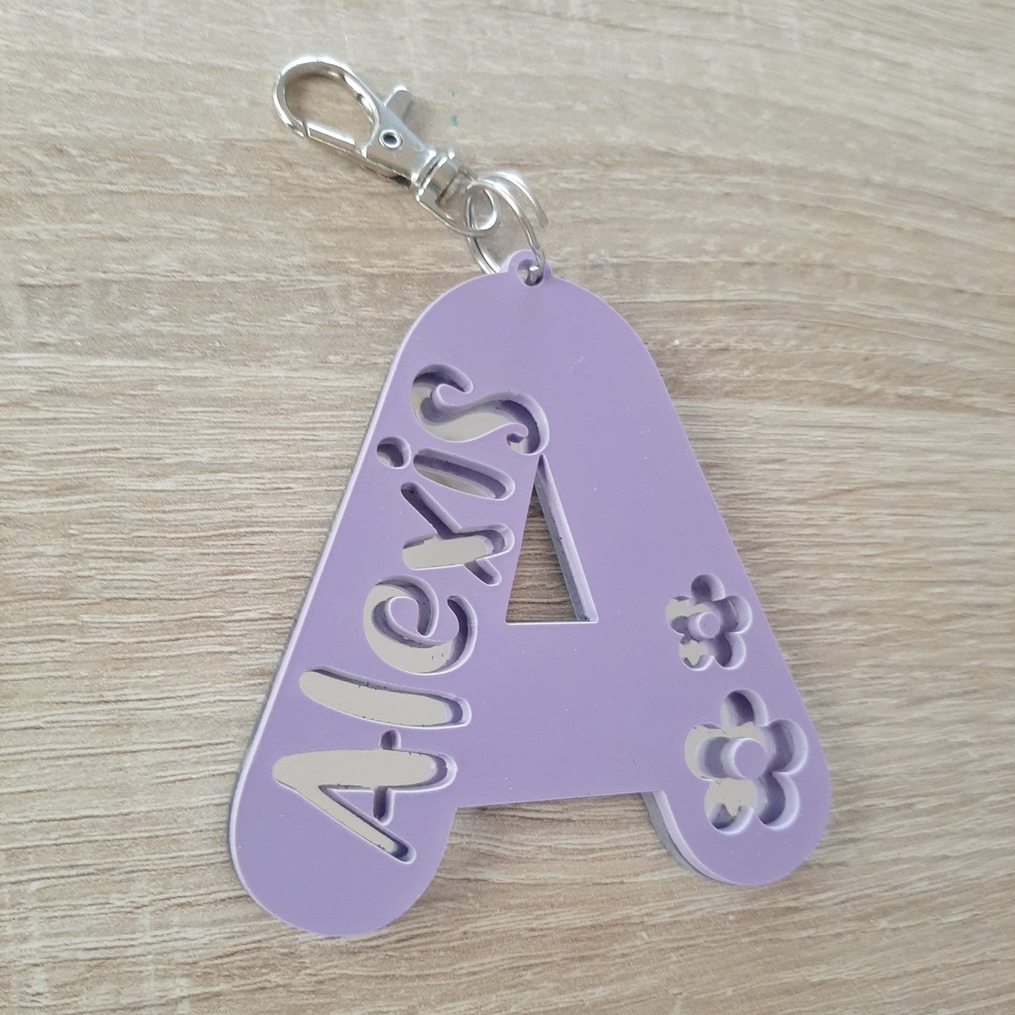 Personalised Letter Bag Tag/ Key Rings