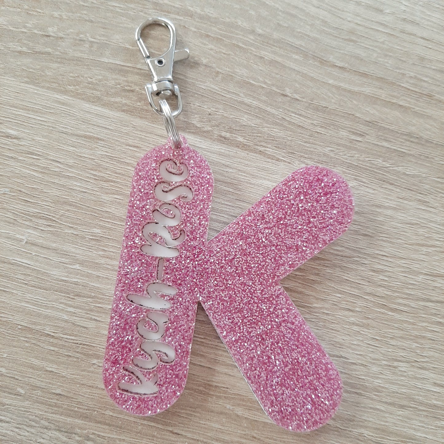 Personalised Letter Bag Tag/ Key Rings