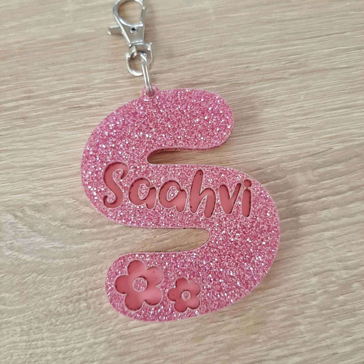 Personalised Letter Bag Tag/ Key Rings